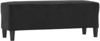 Sitzbank Schwarz 100x35x41 Cm Samt Vidaxl