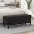 vidaXL Sitzbank Schwarz 100x35x41 cm Samt (349426)