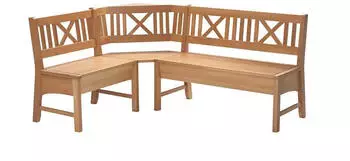 58 auf'm Kessel Eckbank Deborah 204x204x87 cm massiv Buche lackiert (12147-204204)