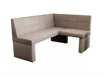 Fun Möbel Eckbank/Küchenbank 168x128 cm BLAKE L Stoff Soro Taupe