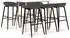 vidaXL 7 -tlg. Bar-Set weiß/grau (3057453)