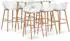 vidaXL 7 pcs. Bar set white (3057449) (3057449)