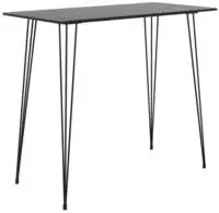 vidaXL 5-tlg. Bar-Set Schwarz