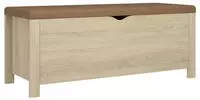 vidaXL Sitzbank mit Stauraum und Kissen Sonoma-Eiche 105x40x45 cm