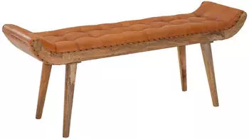 Finebuy Sitzbank Flurbank Chesterfield 125x50x38 cm FB71793