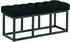 CLP Sitzbank Amun 100 cm Schwarz Gestell - Stoff schwarz - 307221