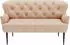 Cavadore 2-Sitzer Küchensofa Amba 153x97x87 cm Mikrofaser Beige