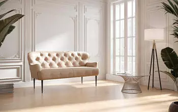 Cavadore 2,5-Sitzer K&uuml;chensofa Amba 173x97x87 cm Mikrofaser Beige