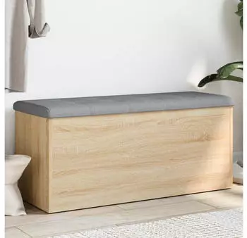 vidaXL Bank mit Stauraum 102x42x45 Sonoma-Eiche