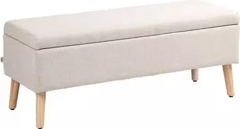 HomCom Sitzbank 110x39x45cm beige