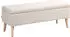 HomCom Sitzbank 110x39x45cm beige