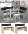 Mid.you SitzBank Honig Eiche 110x80x42 cm Truhe im Sitz mit Rückenlehne