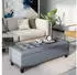 HomCom Polsterbank mit Stauraum 49x41.5x125 cm grau