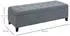 HomCom Polsterbank mit Stauraum 49x41.5x125 cm grau