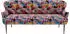Cavadore 3-Sitzer Küchensofa Amba 193x97x87 cm Jacquard Flachgewebe Blumenmuster rose