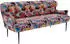Cavadore 3-Sitzer Küchensofa Amba 193x97x87 cm Jacquard Flachgewebe Blumenmuster rose