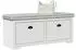 vidaXL Flurbank BODO Weiß 114x40x45 cm (4016869)