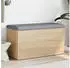 vidaXL Sitzbank mit Stauraum Sonoma-Eiche 82x42x45 cm Holzwerkstoff (835049)
