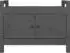 vidaXL Flurbank Grau 80x40x60 cm Massivholz Kiefer (821781)