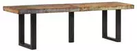 vidaXL Bank 160 cm Massives Altholz und Stahl