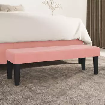 vidaXL Sitzbank Rosa 100x30x30 cm Samt (346671)