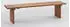 Massivline&More Sitzbank Oviedo Gestell massiv mit Baumkante 220 cm x 44 cm