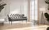 Places of Style CAVADORE 2,5-Sitzer Küchensofa Amba Trendige Sitzbank für Küche oder Esszimmer / 173 x 97 x 87 / Flachgewebe: Dunkelgrau