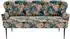 Places of Style CAVADORE 2,5-Sitzer Küchensofa Amba Trendige Sitzbank für Küche oder Esszimmer / 173 x 97 x 87 / Jacquard Flachgewebe: Blumenmuster Olive