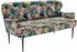 Places of Style CAVADORE 2,5-Sitzer Küchensofa Amba Trendige Sitzbank für Küche oder Esszimmer / 173 x 97 x 87 / Jacquard Flachgewebe: Blumenmuster Olive