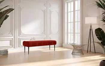 Places of Style 2-Sitzer "Amber" rot (bordeaux) B:119cm H:52cm T:54cm 100% Polyester Sofas mit Knopfheftung n verschieden Stoffarten (19451261-0) bordeaux