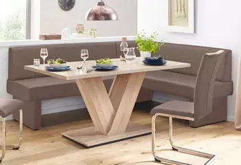 Home Affaire Eckbank cappuccino 162 cm x 89 cm x 222 cm