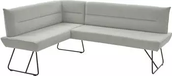 Niehoff Eckbank Conny mit Micro-Federkern Bezug Cord Gestell Kufe verschiedene Ma&szlig;e shell 151 cm x 91 cm x 205 cm