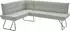 Niehoff Eckbank Conny mit Micro-Federkern Bezug Cord Gestell Kufe verschiedene Maße shell 151 cm x 91 cm x 205 cm