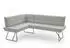 Niehoff Eckbank Conny mit Micro-Federkern Bezug Cord Gestell Kufe verschiedene Maße shell 151 cm x 91 cm x 205 cm