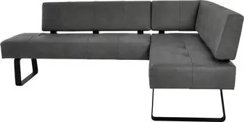 K+W Komfort & Wohnen Eckbank Spider II Sitzsteppung bequem durch Sandwichbauweise 2 Stellma&szlig;e anthracite 88 227 cm x 88 cm x 165 cm