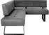 K+W Komfort & Wohnen Eckbank Spider II Sitzsteppung bequem durch Sandwichbauweise 2 Stellmaße anthracite 88 227 cm x 88 cm x 165 cm
