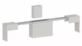 INOSIGN Sitzbank Praktika Sitzbank Bank (1-St) mit Auszugsfunktion ausziehbar von 66 auf 290 cm weiss L&auml;rche