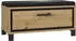 Forte TRONDHEIM Bank mit 1 Schublade und gepolstertem Sitz Holzwerkstoff Artisan Eiche / Schwarzeiche 89.1 x 44.7 x 41.5 cm