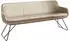 Musterring Essbank Tavia Schlittengestell in drei Ausführungen Breite 180 200 oder 220 cm sand schwarz sand 180 cm x 87 cm x 66 cm