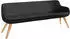 Musterring Essbank Tavia Stativgestell aus Eiche bianco massiv Breite 180 200 oder 220 cm schwarz schwarz 220 cm x 87 cm x 66 cm