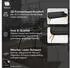 Musterring Essbank Tavia Stativgestell aus Eiche bianco massiv Breite 180 200 oder 220 cm schwarz schwarz 220 cm x 87 cm x 66 cm