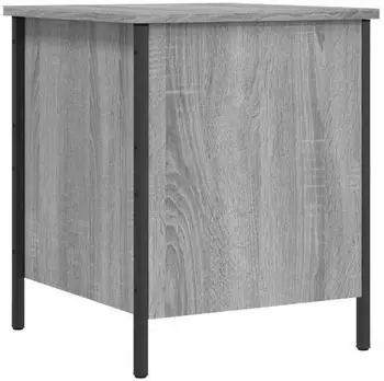 vidaXL Aufbewahrungsbank Holzwerkstoff Grau Sonoma 40x42,5x50cm