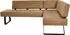 K+W Komfort & Wohnen Spider II Eckbank Sitzsteppung, Cognac/Schwarz, 227x88x165cm (51822453-0)