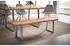 Wohnling Esszimmerbank Akazien-Massivholz Baumkante Metall 160x40x45,5cm (WL7.295)