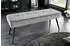 Riess-Ambiente Sitzbank BOUTIQUE 100cm Samt dunkelgrau Metallbeine