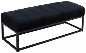 Wohnling WL7.010 Sitzbank Samt 108x40x40cm Metallgestell Schwarz (WL7.010)
