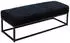 Wohnling WL7.010 Sitzbank Samt 108x40x40cm Metallgestell Schwarz (WL7.010)