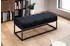 Wohnling WL7.010 Sitzbank Samt 108x40x40cm Metallgestell Schwarz (WL7.010)