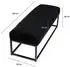 Wohnling WL7.010 Sitzbank Samt 108x40x40cm Metallgestell Schwarz (WL7.010)