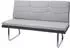 Mendler HWC-G54 Sitzbank Stoff/Kunstleder Edelstahl gebürstet grau 160cm (71704)